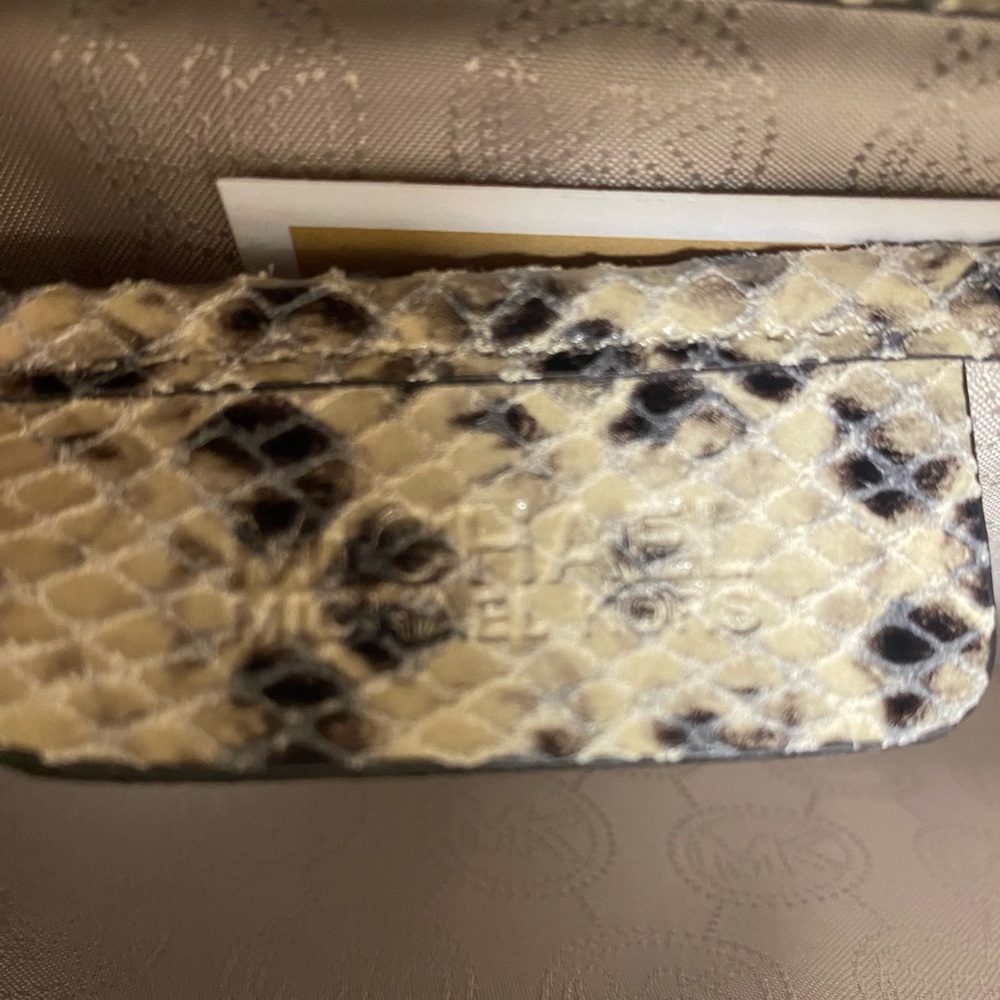 Michael Kors Leather Python Clutch - image 6